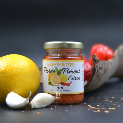 Purée de Piment Citron Maison Boyer - Fraîcheur Intense